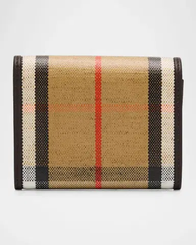 Burberry Highlands Check Compact Trifold Wallet | Thumbnail 3 Burberry Highlands Check Compact Trifold Wallet | Thumbnail 3