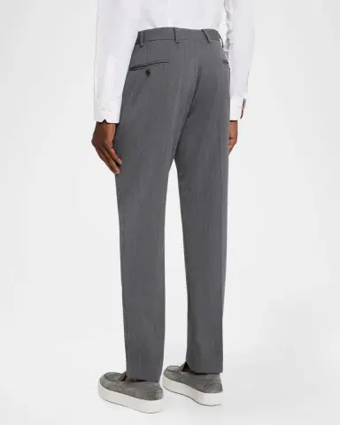 Emporio Armani Men's Wool Tonal Stripe Trousers | Thumbnail 2 Emporio Armani Men's Wool Tonal Stripe Trousers | Thumbnail 2