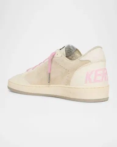 Golden Goose Ball Star Mixed Leather Low-Top Sneakers | Thumbnail 3 Golden Goose Ball Star Mixed Leather Low-Top Sneakers | Thumbnail 3