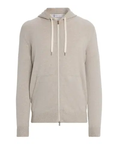 Brunello Cucinelli Men's Cashmere Full-Zip Hoodie | Thumbnail 1 Brunello Cucinelli Men's Cashmere Full-Zip Hoodie | Thumbnail 1