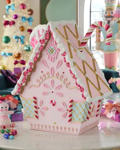 Glitterville Gingerbread House Christmas Decoration | Thumbnail 2 Glitterville Gingerbread House Christmas Decoration | Thumbnail 2