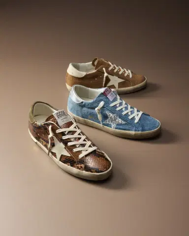 Golden Goose Super-Star Croco Leather Low-Top Sneakers | Thumbnail 4 Golden Goose Super-Star Croco Leather Low-Top Sneakers | Thumbnail 4