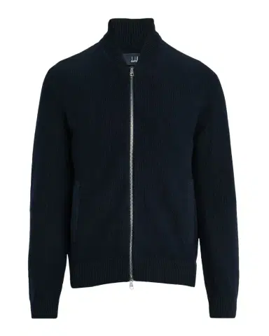 dunhill Men's Cotton and Cashmere Knit Full-Zip Bomber Sweater | Thumbnail 1 dunhill Men's Cotton and Cashmere Knit Full-Zip Bomber Sweater | Thumbnail 1