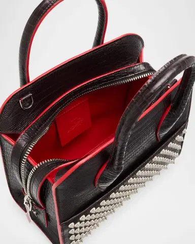 Christian Louboutin Eloise Crossbody Bag in Spiked Lizard-Embossed Leather | Thumbnail 4 Christian Louboutin Eloise Crossbody Bag in Spiked Lizard-Embossed Leather | Thumbnail 4