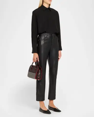 Christian Louboutin Eloise Crossbody Bag in Spiked Lizard-Embossed Leather | Thumbnail 5 Christian Louboutin Eloise Crossbody Bag in Spiked Lizard-Embossed Leather | Thumbnail 5