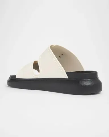Alexander McQueen Double Band Slide Sandals | Thumbnail 3 Alexander McQueen Double Band Slide Sandals | Thumbnail 3