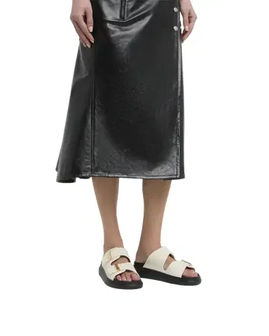 Alexander McQueen Double Band Slide Sandals | Thumbnail 1 Alexander McQueen Double Band Slide Sandals | Thumbnail 1