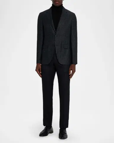 ZEGNA Men's Prince of Wales Notch-Lapel Sport Coat | Thumbnail 2 ZEGNA Men's Prince of Wales Notch-Lapel Sport Coat | Thumbnail 2