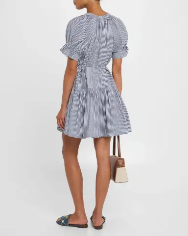 Apiece Apart Marza Striped Organic Cotton Mini Dress | Thumbnail 2 Apiece Apart Marza Striped Organic Cotton Mini Dress | Thumbnail 2