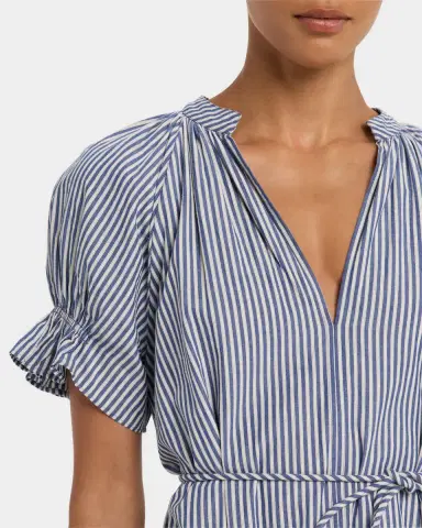Apiece Apart Marza Striped Organic Cotton Mini Dress | Thumbnail 4 Apiece Apart Marza Striped Organic Cotton Mini Dress | Thumbnail 4