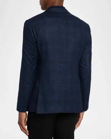 Giorgio Armani Men's Textured Windowpane Sport Coat | Thumbnail 3 Giorgio Armani Men's Textured Windowpane Sport Coat | Thumbnail 3