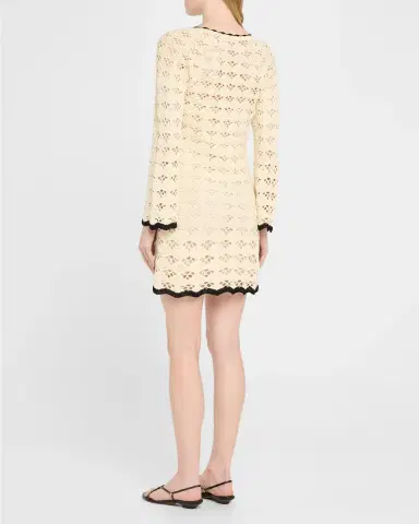Zimmermann Rhiannon Crochet Mini Dress | Thumbnail 3 Zimmermann Rhiannon Crochet Mini Dress | Thumbnail 3
