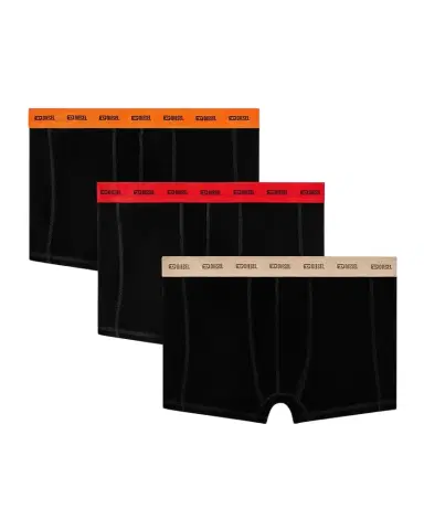 Diesel Men's Damien Logo Waistband 3-Pack Boxer Briefs | Thumbnail 1 Diesel Men's Damien Logo Waistband 3-Pack Boxer Briefs | Thumbnail 1