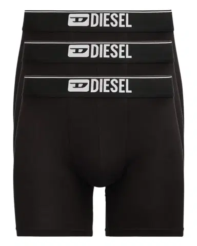 Diesel Men's Sebastian Solid DBox 3-Pack Boxer Briefs | Thumbnail 1 Diesel Men's Sebastian Solid DBox 3-Pack Boxer Briefs | Thumbnail 1
