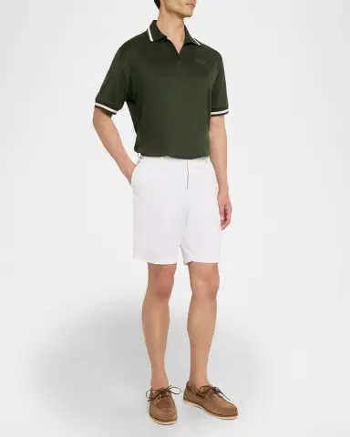 Golden Goose Men's Jersey Embroidered Polo Shirt | Thumbnail 2 Golden Goose Men's Jersey Embroidered Polo Shirt | Thumbnail 2