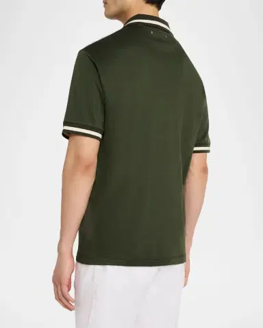 Golden Goose Men's Jersey Embroidered Polo Shirt | Thumbnail 3 Golden Goose Men's Jersey Embroidered Polo Shirt | Thumbnail 3