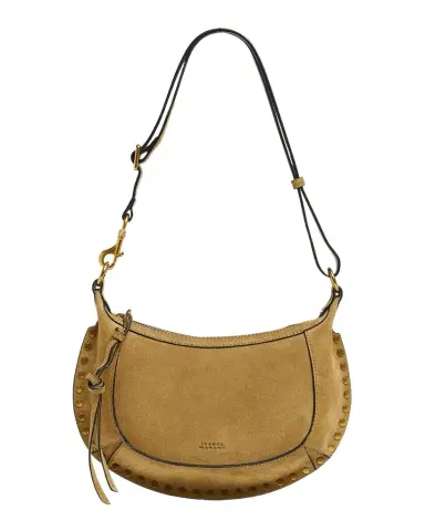 Isabel Marant Oskan Moon Studded Suede Shoulder Bag | Thumbnail 1 Isabel Marant Oskan Moon Studded Suede Shoulder Bag | Thumbnail 1