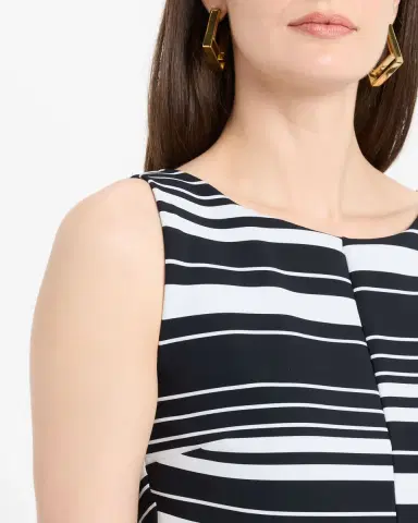 Chiara Boni La Petite Robe Striped Bodycon Midi Dress | Thumbnail 4 Chiara Boni La Petite Robe Striped Bodycon Midi Dress | Thumbnail 4