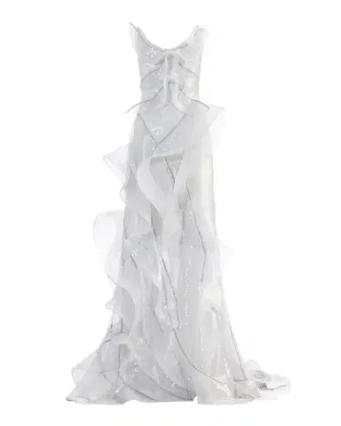 Maticevski Refraction Strapless Ruffle Sequin Trumpet Gown | Thumbnail 1 Maticevski Refraction Strapless Ruffle Sequin Trumpet Gown | Thumbnail 1