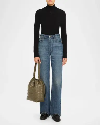 Bottega Veneta Leather Drawstring Shoulder Bag | Thumbnail 9 Bottega Veneta Leather Drawstring Shoulder Bag | Thumbnail 9