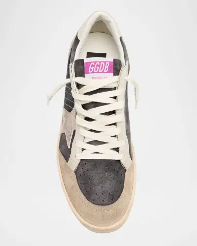 Golden Goose Ball Star Mixed Leather Low-Top Sneakers | Thumbnail 6 Golden Goose Ball Star Mixed Leather Low-Top Sneakers | Thumbnail 6