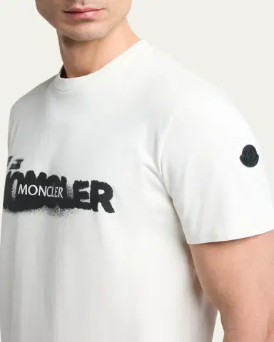 Moncler Men's Graffiti Logo Graphic T-Shirt | Thumbnail 5 Moncler Men's Graffiti Logo Graphic T-Shirt | Thumbnail 5