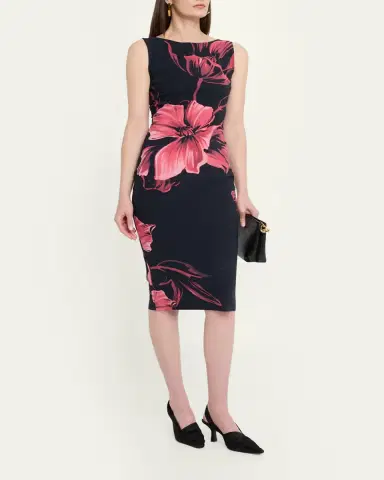 Chiara Boni La Petite Robe Floral-Print Bodycon Dress | Thumbnail 4 Chiara Boni La Petite Robe Floral-Print Bodycon Dress | Thumbnail 4