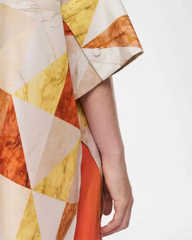 Joseph Arcole Marble-Print Habotai Silk Blouse | Thumbnail 5 Joseph Arcole Marble-Print Habotai Silk Blouse | Thumbnail 5