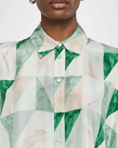 Joseph Arcole Marble-Print Habotai Silk Blouse | Thumbnail 9 Joseph Arcole Marble-Print Habotai Silk Blouse | Thumbnail 9