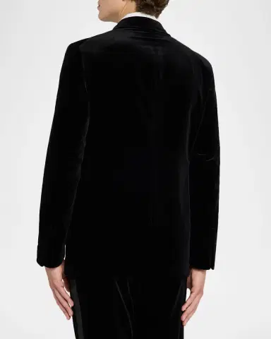 TOM FORD Men's Shelton Velvet Peak Lapel Dinner Jacket | Thumbnail 3 TOM FORD Men's Shelton Velvet Peak Lapel Dinner Jacket | Thumbnail 3