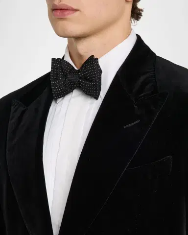 TOM FORD Men's Shelton Velvet Peak Lapel Dinner Jacket | Thumbnail 5 TOM FORD Men's Shelton Velvet Peak Lapel Dinner Jacket | Thumbnail 5