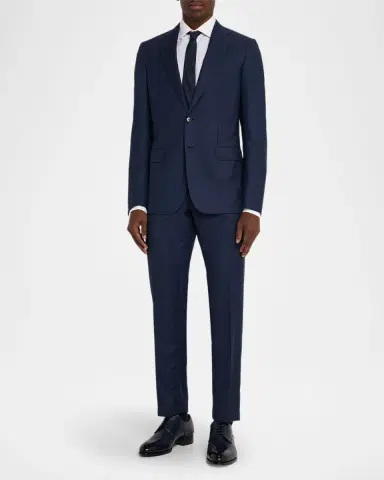 Brioni Men 's Tonal Striped Wool Two-Piece Suit | Thumbnail 2 Brioni Men 's Tonal Striped Wool Two-Piece Suit | Thumbnail 2