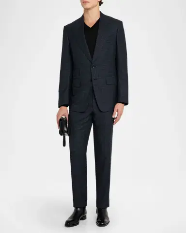TOM FORD Men 's Shelton Tiny Houndstooth Suit | Thumbnail 2 TOM FORD Men 's Shelton Tiny Houndstooth Suit | Thumbnail 2