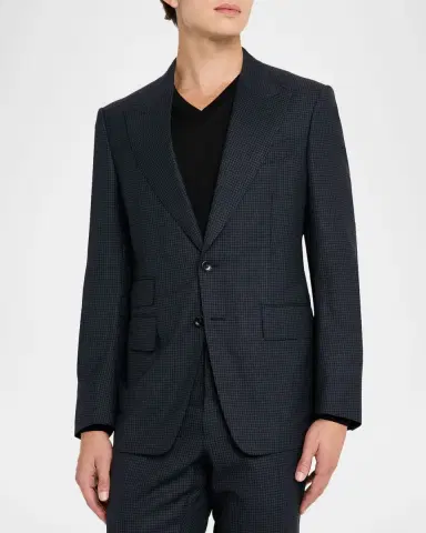 TOM FORD Men 's Shelton Tiny Houndstooth Suit | Thumbnail 4 TOM FORD Men 's Shelton Tiny Houndstooth Suit | Thumbnail 4