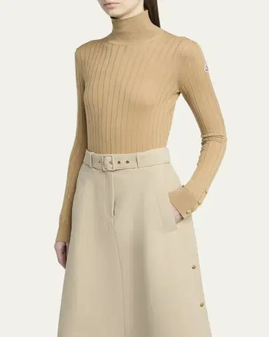 Moncler Wool-Cashmere Turtleneck Sweater | Thumbnail 3 Moncler Wool-Cashmere Turtleneck Sweater | Thumbnail 3