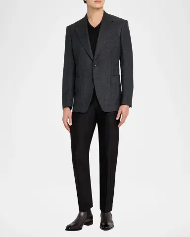 TOM FORD Men's Shelton Sharkskin Sports Jacket | Thumbnail 2 TOM FORD Men's Shelton Sharkskin Sports Jacket | Thumbnail 2