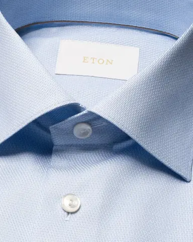 Eton Men's Elevated Supima 120 Contemporary-Fit Dress Shirt | Thumbnail 4 Eton Men's Elevated Supima 120 Contemporary-Fit Dress Shirt | Thumbnail 4
