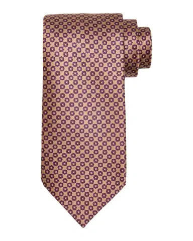 Stefano Ricci Men's Squared Flower Silk Tie | Thumbnail 1 Stefano Ricci Men's Squared Flower Silk Tie | Thumbnail 1