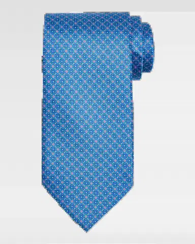 Stefano Ricci Men's Connected Medallion Silk Tie | Thumbnail 2 Stefano Ricci Men's Connected Medallion Silk Tie | Thumbnail 2