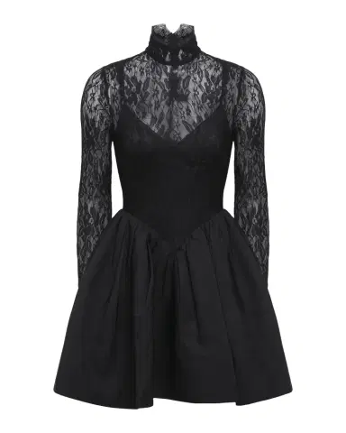 BCBGMAXAZRIA Stretch Lace Mini Bubble Dress | Thumbnail 1 BCBGMAXAZRIA Stretch Lace Mini Bubble Dress | Thumbnail 1