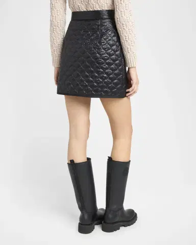Moncler Geometric-Quilted Padded Mini Skirt | Thumbnail 2 Moncler Geometric-Quilted Padded Mini Skirt | Thumbnail 2