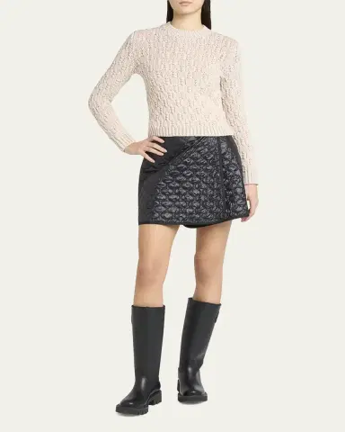 Moncler Geometric-Quilted Padded Mini Skirt | Thumbnail 6 Moncler Geometric-Quilted Padded Mini Skirt | Thumbnail 6