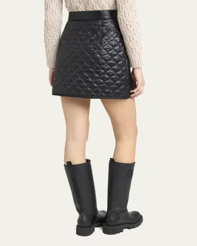 Moncler Geometric-Quilted Padded Mini Skirt | Thumbnail 7 Moncler Geometric-Quilted Padded Mini Skirt | Thumbnail 7