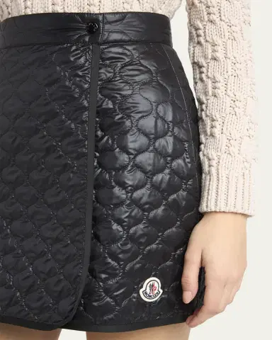 Moncler Geometric-Quilted Padded Mini Skirt | Thumbnail 9 Moncler Geometric-Quilted Padded Mini Skirt | Thumbnail 9