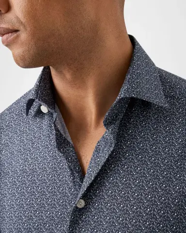Eton Men's Signature Twill Micro Floral Slim-Fit Dress Shirt | Thumbnail 4 Eton Men's Signature Twill Micro Floral Slim-Fit Dress Shirt | Thumbnail 4