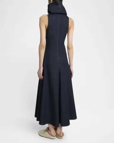 Jacquemus Triangle De-Nimes Denim Maxi Dress | Thumbnail 3 Jacquemus Triangle De-Nimes Denim Maxi Dress | Thumbnail 3