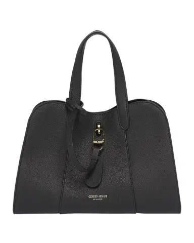 Giorgio Armani Small Grained Leather Trapezoid Tote Bag | Thumbnail 1 Giorgio Armani Small Grained Leather Trapezoid Tote Bag | Thumbnail 1