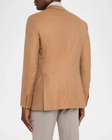 Brioni Men 's Single-Breasted Herringbone Blazer | Thumbnail 3 Brioni Men 's Single-Breasted Herringbone Blazer | Thumbnail 3