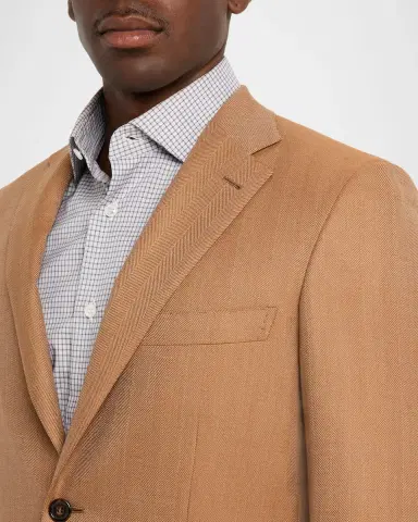 Brioni Men 's Single-Breasted Herringbone Blazer | Thumbnail 5 Brioni Men 's Single-Breasted Herringbone Blazer | Thumbnail 5