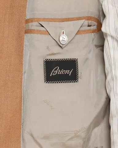 Brioni Men 's Single-Breasted Herringbone Blazer | Thumbnail 6 Brioni Men 's Single-Breasted Herringbone Blazer | Thumbnail 6